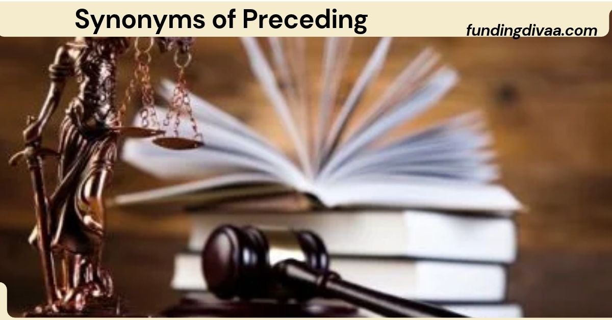 Synonyms of Preceding